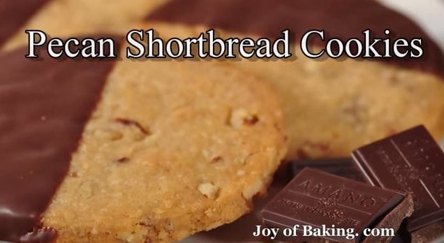 Lovely Crisp Pecan Shortbread Cookies