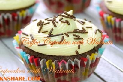Thumbnail for A Coffee Cupcakes with Walnuts Recipe By TheCooknShare
