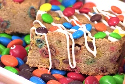 Thumbnail for M&M blonde brownies Bars By Cookies Cupcakes and Cardio