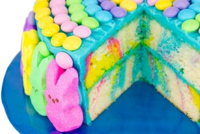 Thumbnail for A Fabulous Marbled Easter Cake with Rabbits And M&M’s Decoration By Cookies Cupcakes and Cardio