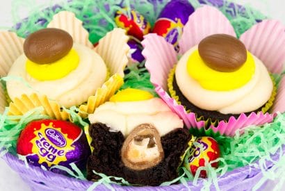 Thumbnail for For Easter Why Not Make Cadbury Creme Egg Cupcakes By Cookies Cupcakes and Cardio