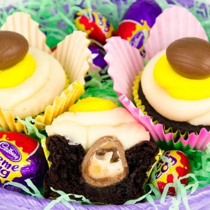 Cadbury Creme Egg Cupcakes