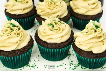 Thumbnail for St Patrick’s Day Guinness Chocolate Cupcakes With Bailey’s Buttercream by Cookies Cupcakes and Cardio