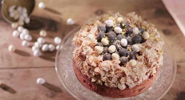 Lemon & Blueberry Easter Cake