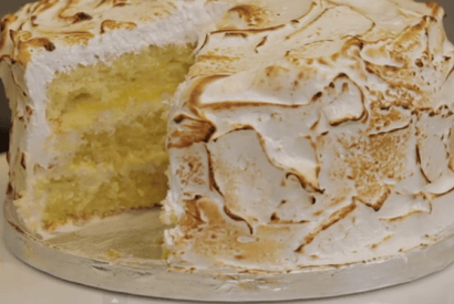 Thumbnail for A Deliciously Moreish Lemon Cake-A Triple-Layer Lemon Meringue Cake With Marshmallow Icing