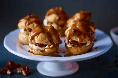 Thumbnail for Choux Buns With Coffee And Caramel Frosting.. One Of Those Yummy Recipes