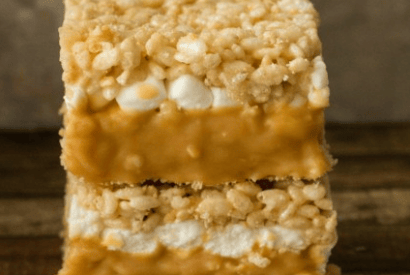 Thumbnail for Wonderful Caramel Stuffed Rice Krispie Treats Recipe
