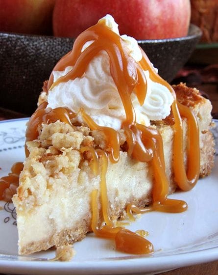 A Caramel Apple Crisp Dessert,This Is One Of Those Yummy Cheesecake Recipes