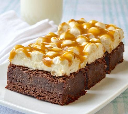 Wonderful Homemade Brownies Are These Caramel Marshmallow Variety