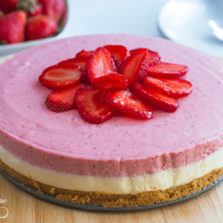 A Wonderful Strawberry Cake Is This No-Bake White Chocolate Strawberry Mousse Cake