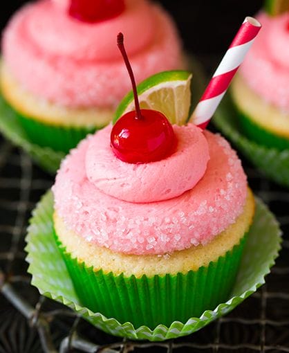 Do You love Cupcake Recipes ? Then Try Out These Cherry Limeade Cupcakes
