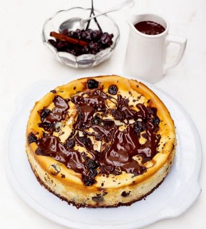 The Best Cherry & Chocolate Cheesecake Recipe Ever