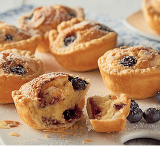 Love Our Dessert Recipes Here For You, Blueberry and Blackcurrant Mini Bakewell Tarts