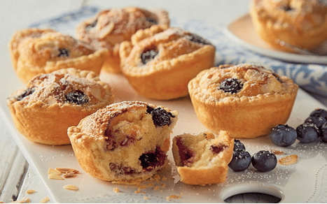 Love Our Dessert Recipes Here For You, Blueberry and Blackcurrant Mini Bakewell Tarts