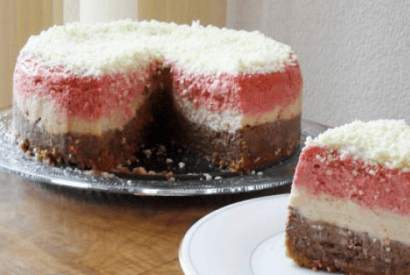 Thumbnail for A Simple Cheesecake Recipe For This Triple Layered Cheesecake