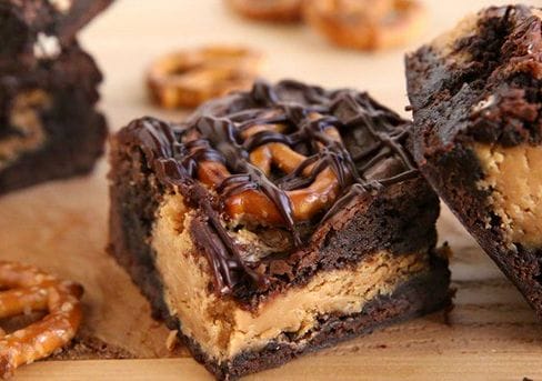 Make These Wonderful Brownies From Scratch ... Peanut Butter-Pretzel Brownies
