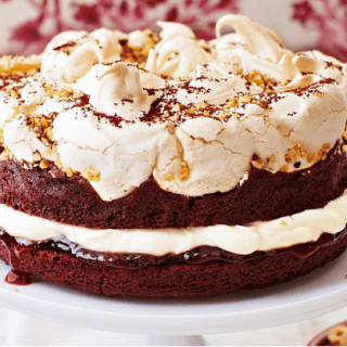 What A Delightful Meringue-Topped Brownie Cake Recipe