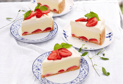 Thumbnail for What A Divine Looking White Chocolate & Strawberry Cheesecake