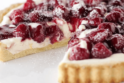 Thumbnail for Summery Looking Vanilla Bean & Raspberry Tart