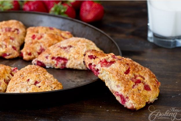Yummy Strawberry Scones For Breakfast