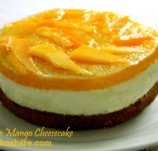 A Wonderful No Bake Mango Cheesecake
