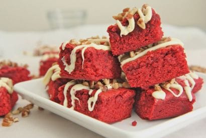 Thumbnail for A Great Red Velvet Cake Recipe For These Chewy Red Velvet Brownies