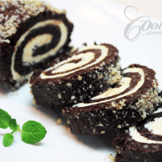 One Of Those Amazing Chocolate Desserts For This Walnut Chocolate Rolls With White Filling