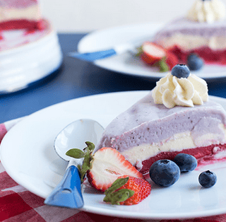 3-Ingredient 4th July Homemade Ice Cream Cake