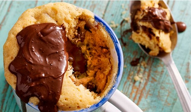 Why Not Try These Chocolate Chip Muffins In This Peanut Butter & Chocolate Chip Mug Cake Recipe