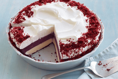 Thumbnail for A Blueberry Pie Recipe With A Difference For The 4th of July …Red Velvet-Blueberry Ice Cream Pie