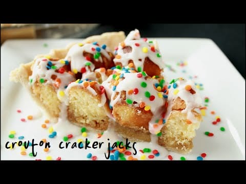 A Fun Doughnut Recipe Is This Glazed Doughnut Hole Pie!!