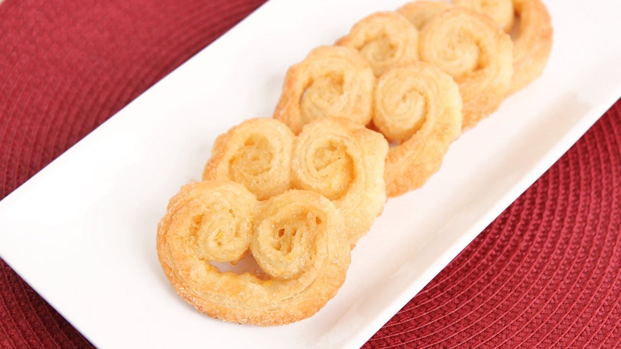 Delicious Palmiers Cookies Made With Traditional Puff Pastry