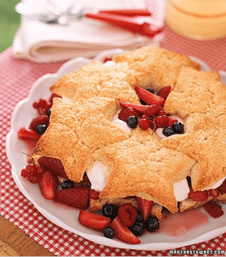 A Wonderful Star-Spangled Shortcake Recipe