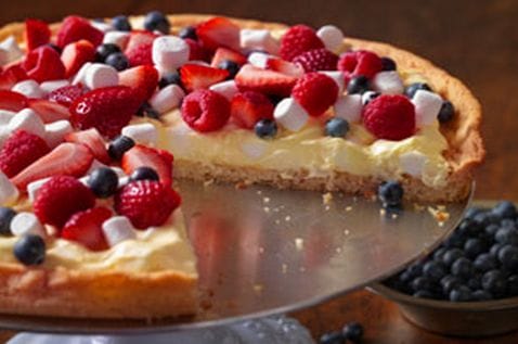 Why Not Share A Patriotic Fruit Dessert Pizza