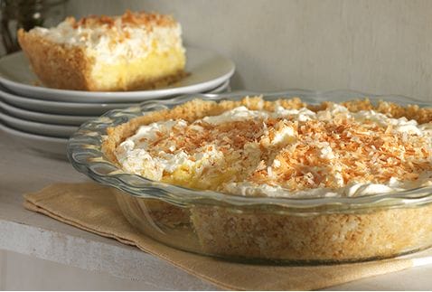 A Wonderful Tropical Coconut Cream Pie With A Coconut Cookie Crust