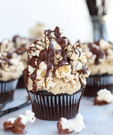 Wow! Look at This Brown Butter Vanilla Bean Popcorn Chocolate Cupcake Recipe