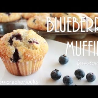 Homemade Blueberry Muffins Looking Stunning Ready To Eat