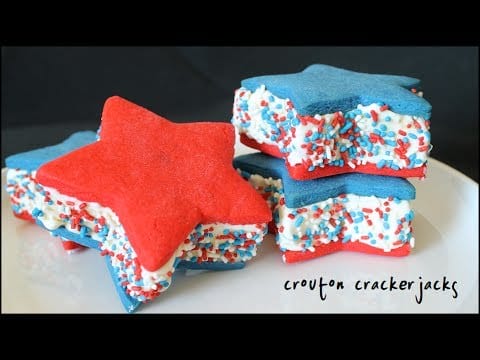Patriotic Star Ice Cream Sandwich Recipe.. What A Great Way To Celebrate