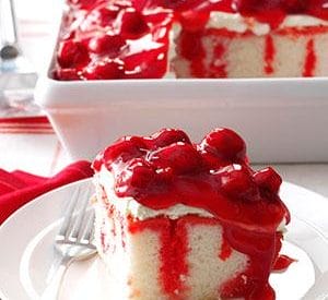 Thumbnail for A Wonderful Cherry Cake Recipe For This Holiday Dream Poke Cake