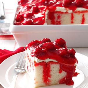A Wonderful Cherry Cake Recipe For This Holiday Dream Poke Cake