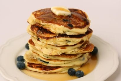 Thumbnail for Wonderful Homemade Blueberry Pancake Recipe
