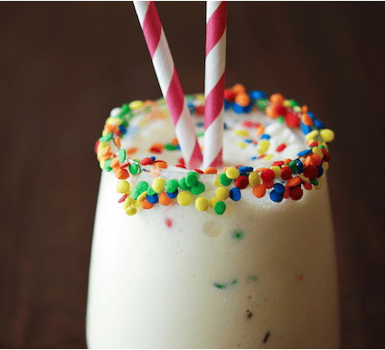 A Really Yummy Cake Batter Milkshake To Make