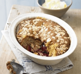 A Really Warming Dessert For This Almond & Plum Pudding