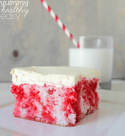 A Really Delightful Low Fat Cherry Jello Poke Cake Recipe