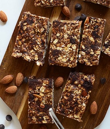 No Bake Chocolate Chips & Almond Butter Granola Bars In Which You Could Use Maranatha Almond Butter
