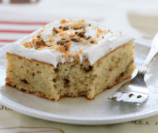 Love Peanut Butter fingers ...Then Try This Butter Finger Banana Cake