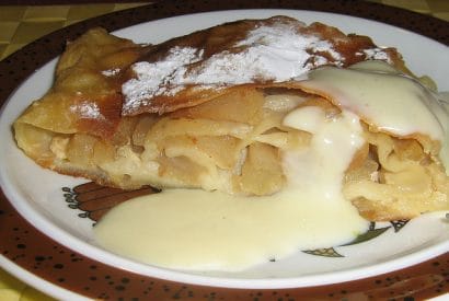 Thumbnail for A Wonderful Flaky Apple Strudel With Cinnamon .. Pure Delight