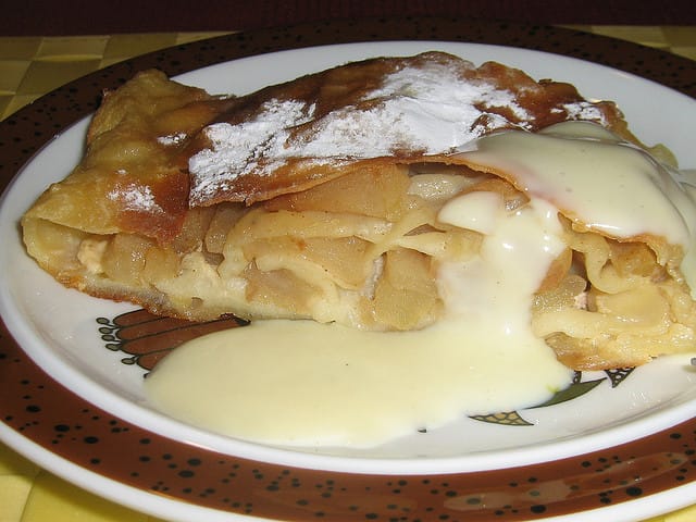 A Wonderful Flaky Apple Strudel With Cinnamon .. Pure Delight