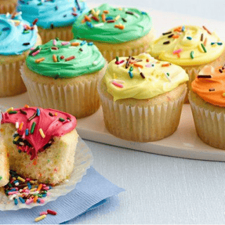 Pretty Rainbow Cupcakes With Fun Surprise Inside