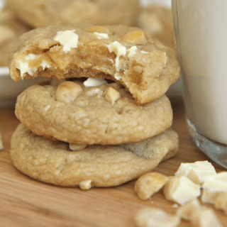 How Good ..Chewy White Chocolate Macadamia Cookies